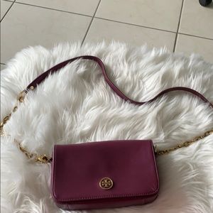 Tory Burch maroon crossbody bag Authentic